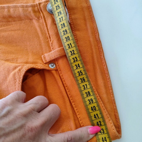 H&M Women's Elastic Jeans size 42 like new, orange