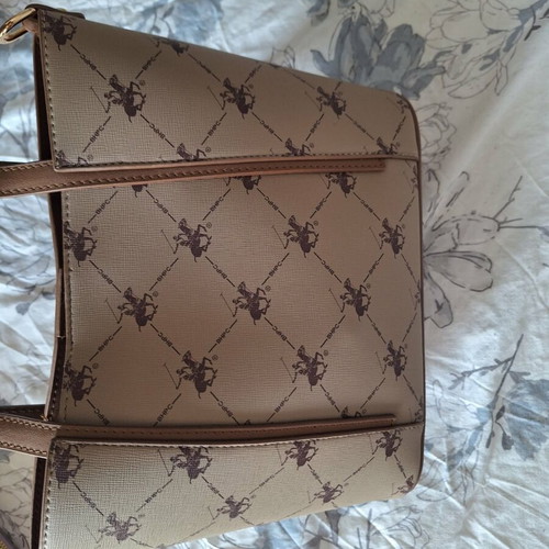 Women's crossbody bag, beige, brand new with tag