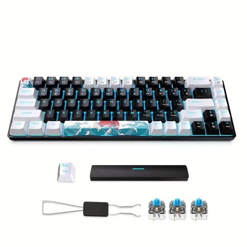 Mechanical Gaming Keyboard 68 Keys with Backlight and Detachable Type-C Cable new