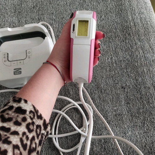 Laser machine used, powerful with protective glasses and adapter