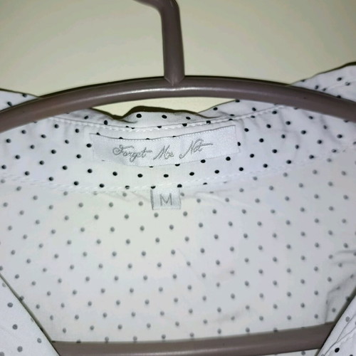 Polka Dot Shirt Medium Like New, Black and White