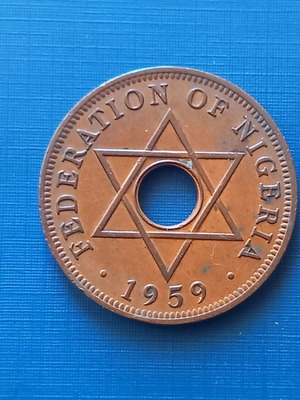 Nigeria 1 penny 1959 like new, British colony