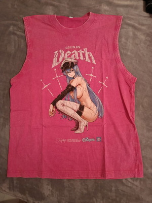 Tank Top Esdeath καινούργιο, ροζ, μέγεθος S