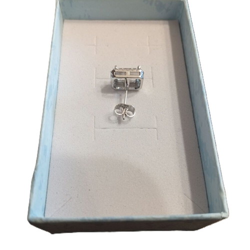 Earring with diamond, zircon, moissanite, silver 925 plated new