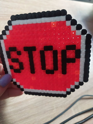 Handmade decorative STOP sign new