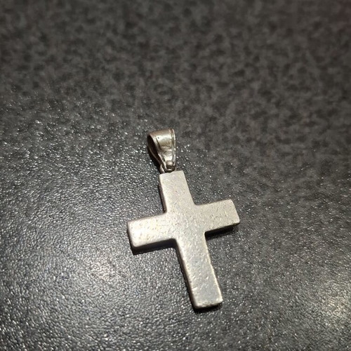 Silver Cross 925 Minimal Pendant with Matte Finish