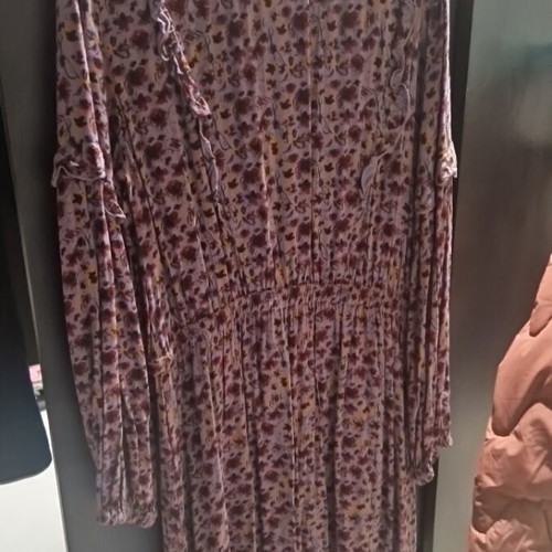 Long floral dress like new, multicolored, size XL