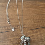 Alexi Andrioti Accessories Necklace with 3D Elephant, like new, silver