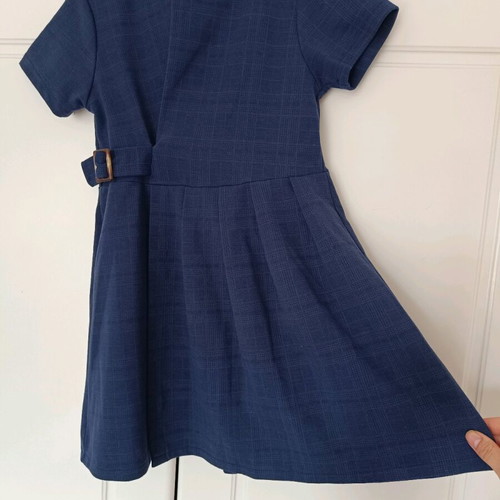 Zara blue nautical check dress like new