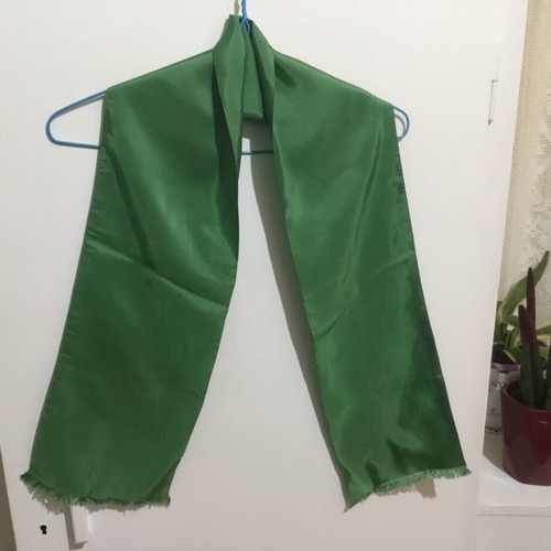 Scarf used green long 1.20x0.20