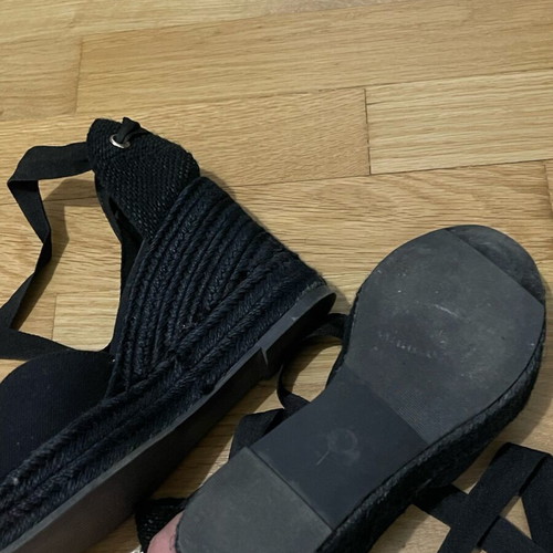 Espadreilles size 38 black like new