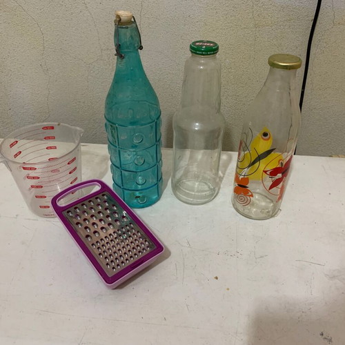 Various used old kitchen items