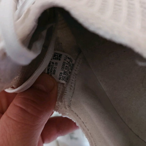Adidas shoes used, size 41.5, white, athletic style