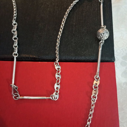 Lalaunis A21 925 silver necklace used vintage, length 75cm authentic