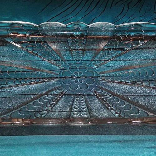 Glass Platter for Mezedakia like new
