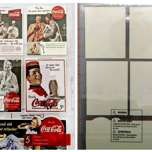 Coca-Cola Classic Vintage Stickers Set of 5, New
