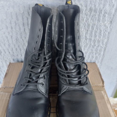 Dr. Martens 1919 Steel Toe Leather Boots size 45 like new, black