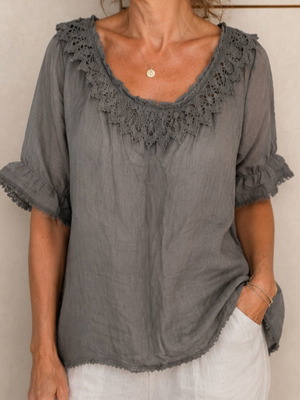 Women's blouse medium size, like new, gray
