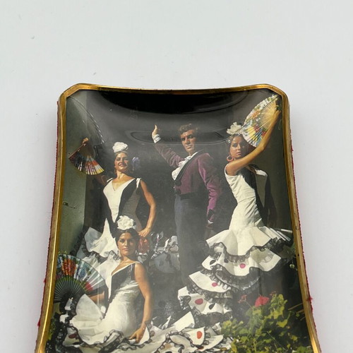 Vintage Flamenco Souvenir Trinket Tray from Malaga, 1970