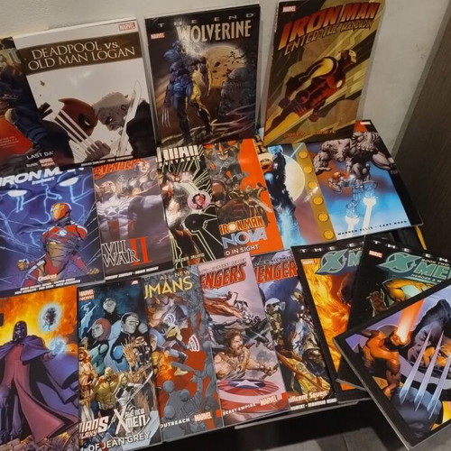 Marvel Comics collection used, 74 volumes including 14 hardcovers