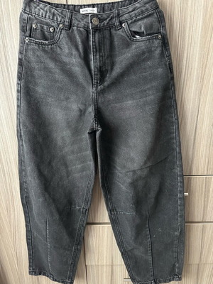 Sinsay Boyfriend Kids Jeans Black Like New, 158 cm