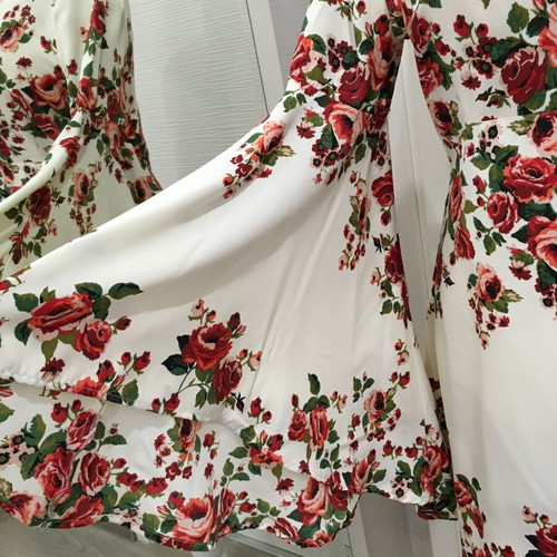 HM & Divided floral asymmetric dress like new, EU40