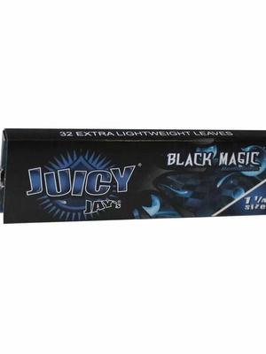 Juicy Jays Black Magic rolling paper 1 1/4 size 32 leaves new