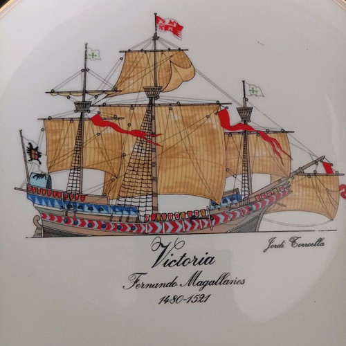 Vintage Furstenberg Germany decorative wall plates set of 5