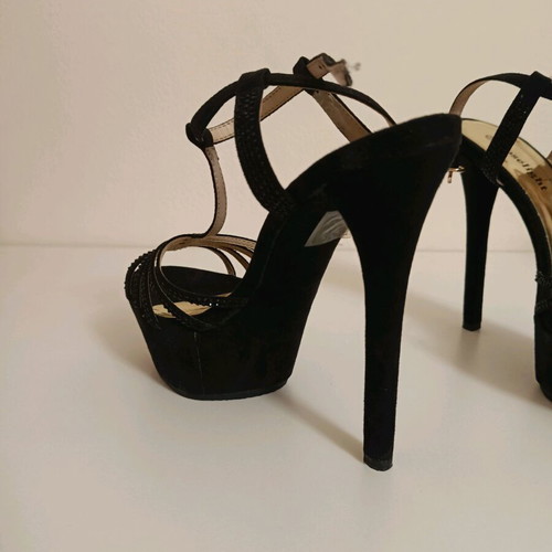 Roselight women's high-heeled sandals like new, size 38, black