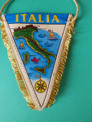 Pennant with Italy flag used