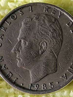 Spain 1985 100 Pesetas coin used