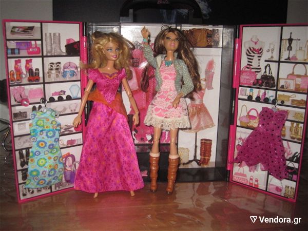  Barbie ntoulapa  me 2 Barbie ke 2 extra foremata .