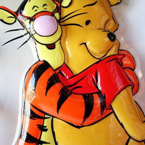 Winnie The Pooh & Tiger πλαστική διακοσμητική αφίσα τοίχου 45cm Disney καινούργιο