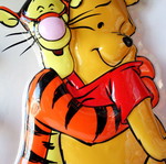 Winnie The Pooh & Tiger πλαστική διακοσμητική αφίσα τοίχου 45cm Disney καινούργιο