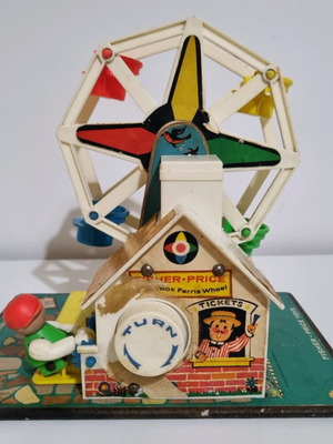 Fisher Price 969 ρόδα λούνα παρκ μεταχειρισμένο, συλλεκτικό vintage παιχνίδι