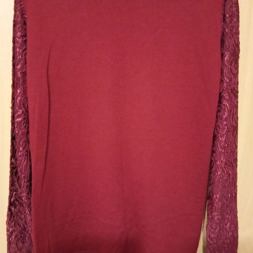 Vintage sweater size L like new, burgundy with unique design
