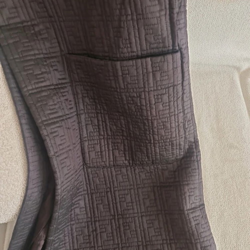Fendi coat minimal structural chocolate brown like new