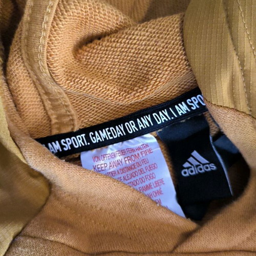 Adidas orange hoodie like new for 11-12 years old