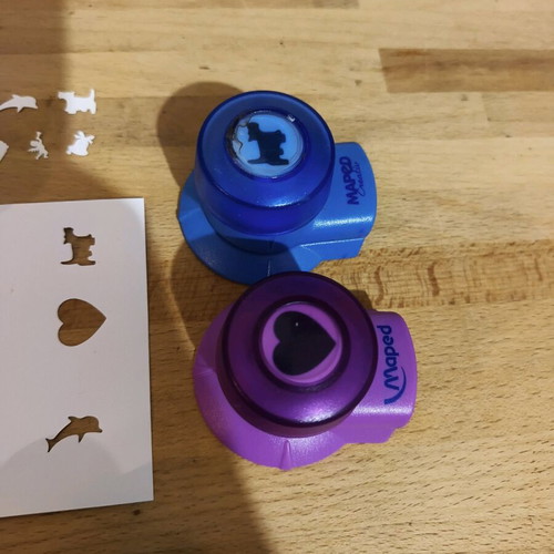 Craft punches used, pack