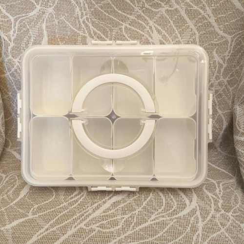 Food Storage Box with 8 Separate Compartments New, Airtight Lid