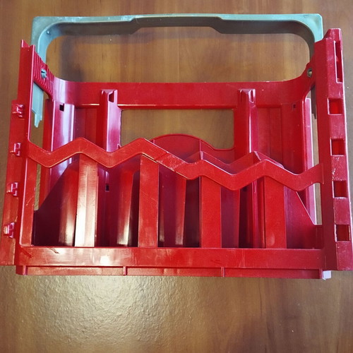 Paulaner beer bottle carrier half-size used