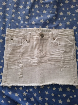 White denim skirt Pink Woman like new