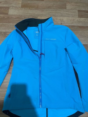 Helly Hansen womens softshell jacket used, size M, blue