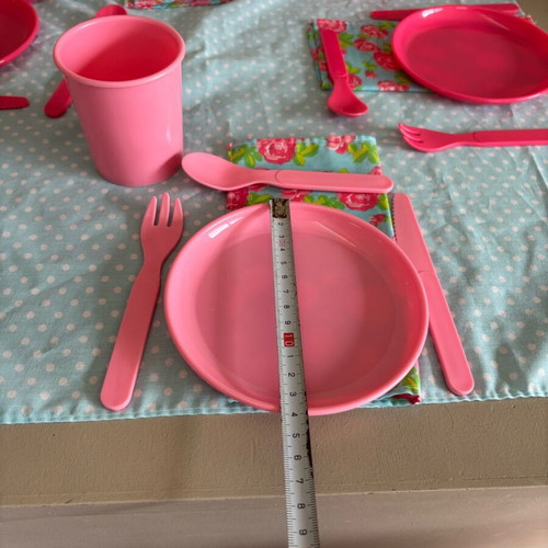 Imaginarium kids picnic set used with tablecloth and utensils