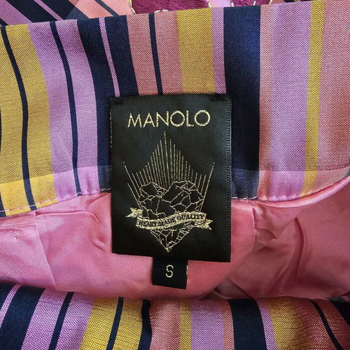 Manolo Elegant Maxi Skirt like new, pink multicolor, size S