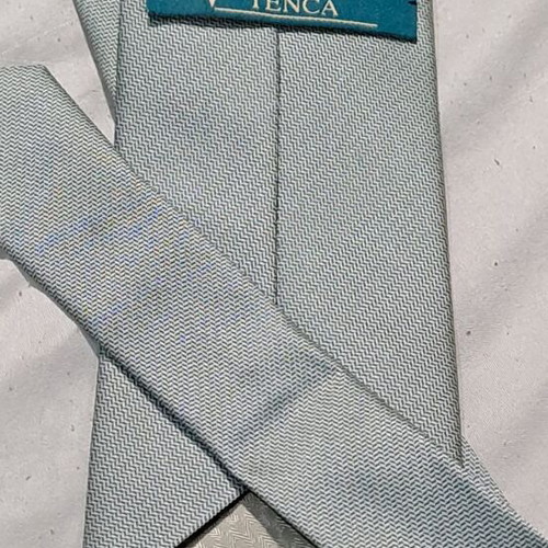 Bruno Tenca men's tie like new, gray silver