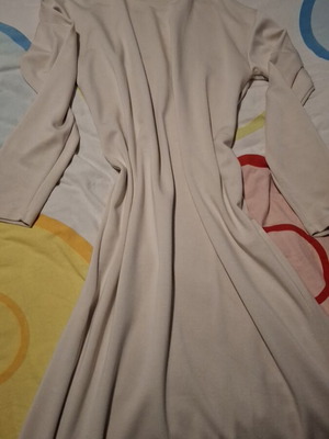 Tag dress one size like new, beige