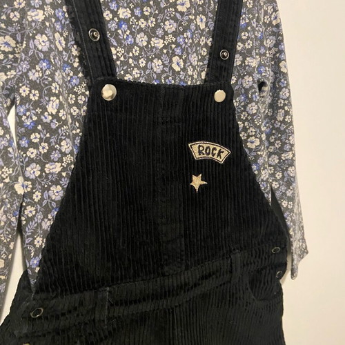 Girls' set salopette and blouse like new