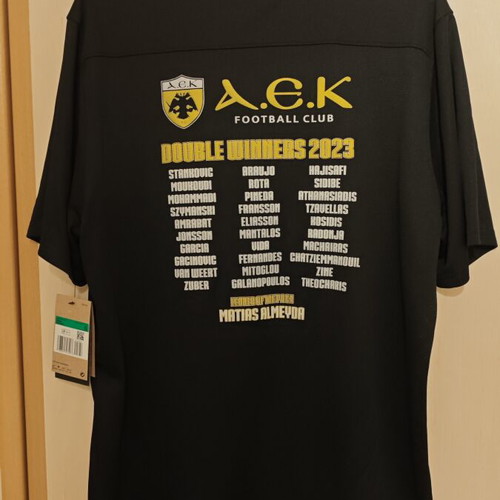 AEK Double Winners 2023 Official Jersey New, XL