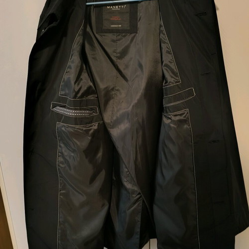 Manetti men's trench coat XL like new, black